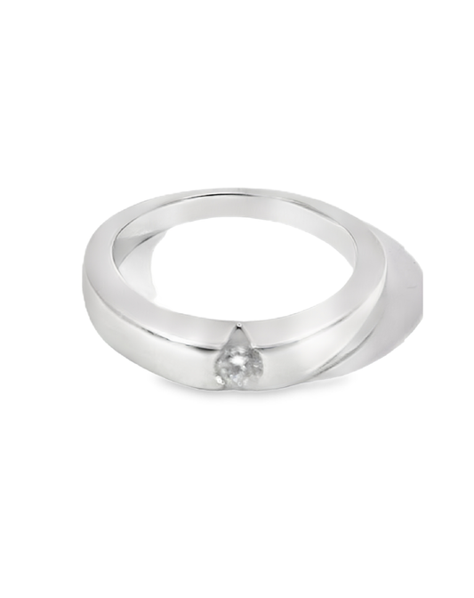 Solitaire Diamond Ring,0.19Ct