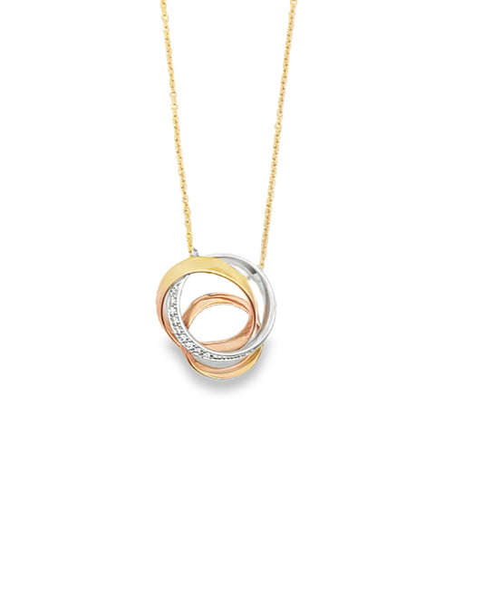 18 Kt Round Diamond Pendant – 0.06 CT