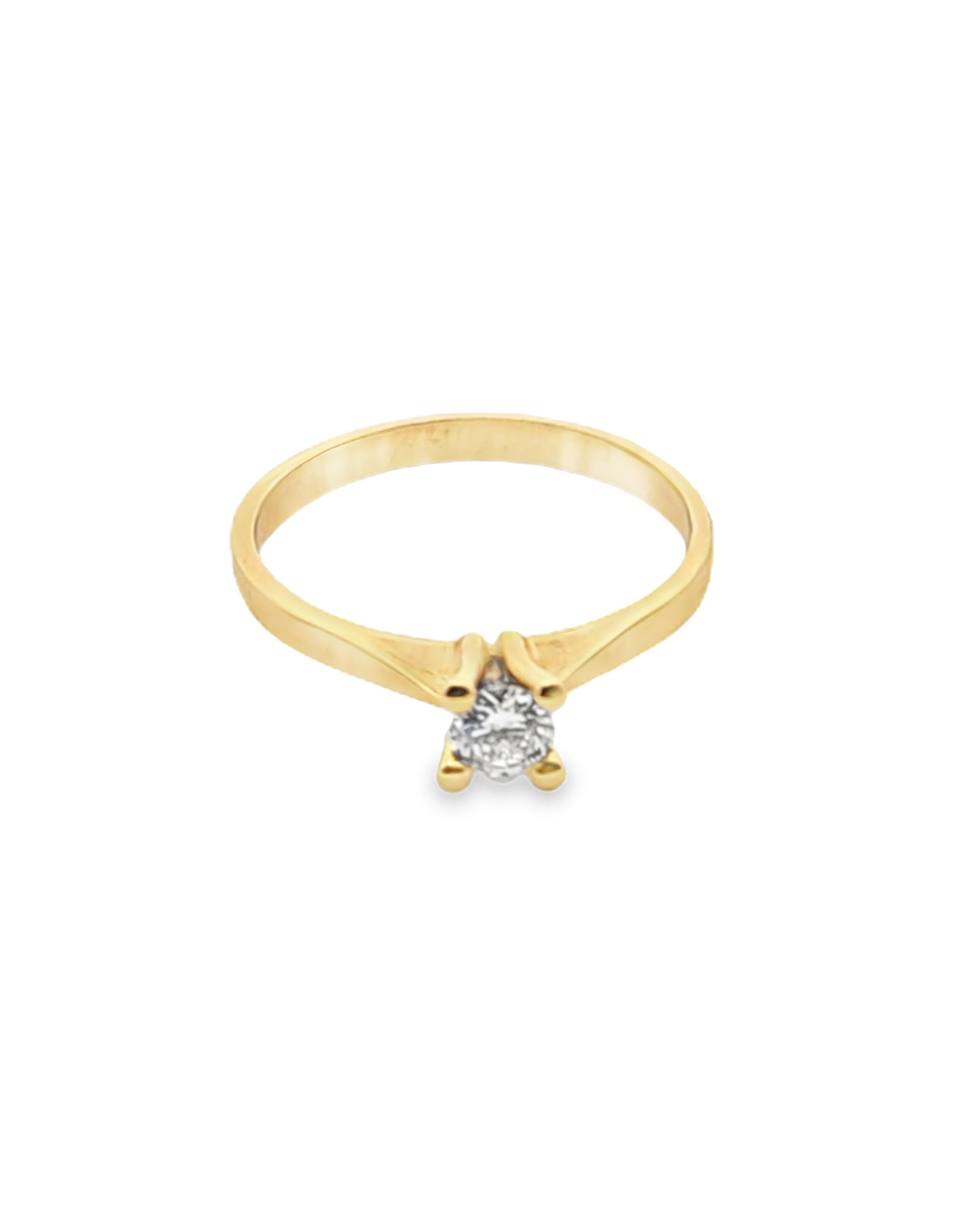 18 Kt Princess Engagement Diamond Ring