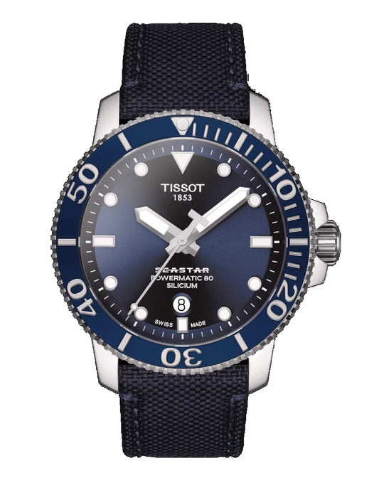 T120.407.17.041.01 Sea Star 1000 Powermatic 80H  Blue Indexes