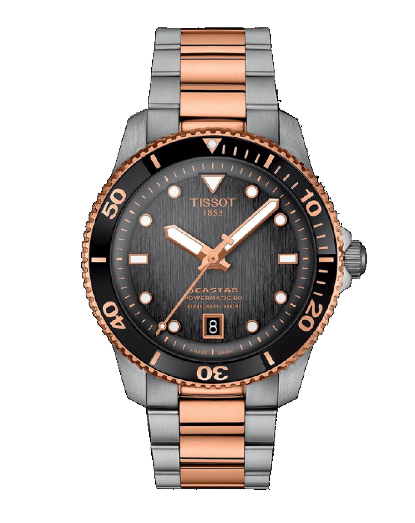 T120.807.22.051.01 Sea Star 1000 Powermatic 80H Black Indexes