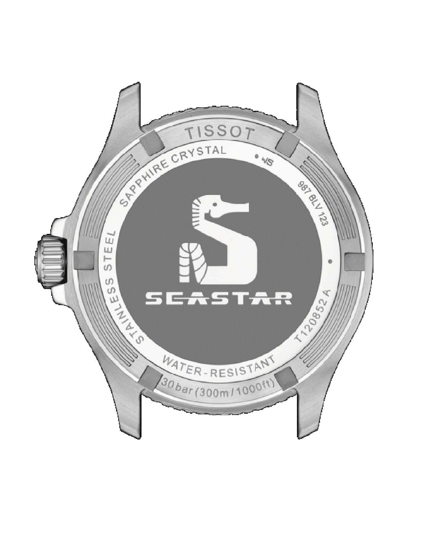 T120.852.11.051.00 Sea Star 1000 Quartz Black Dial Gmt