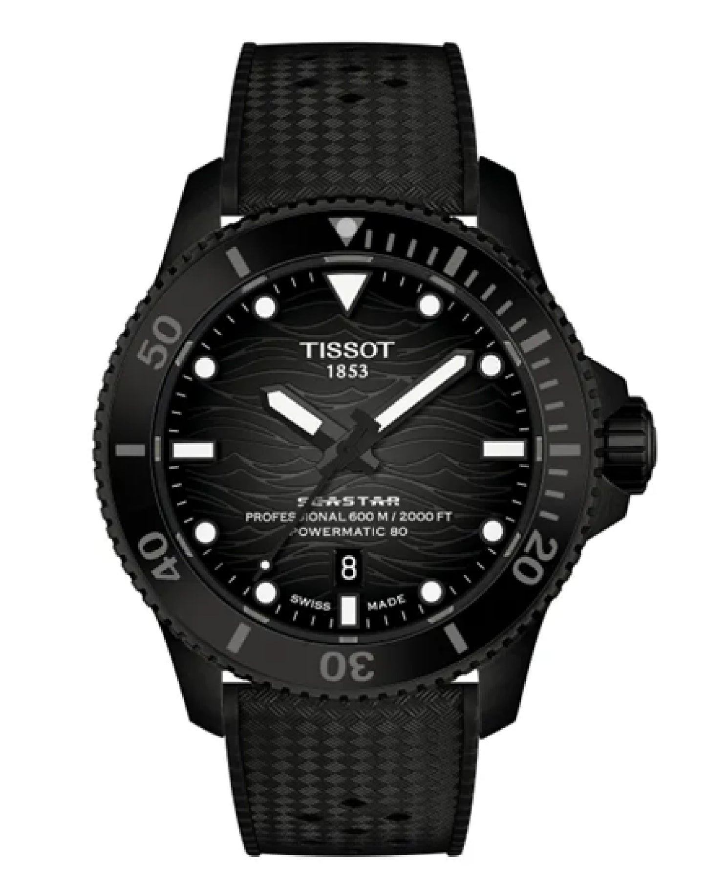 T120.907.37.051.00 Sea Star 2000 Black Graded Dial 44mm