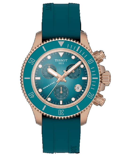T120.217.37.041.00 SeaStar 1000 Quartz Turquoise 38mm