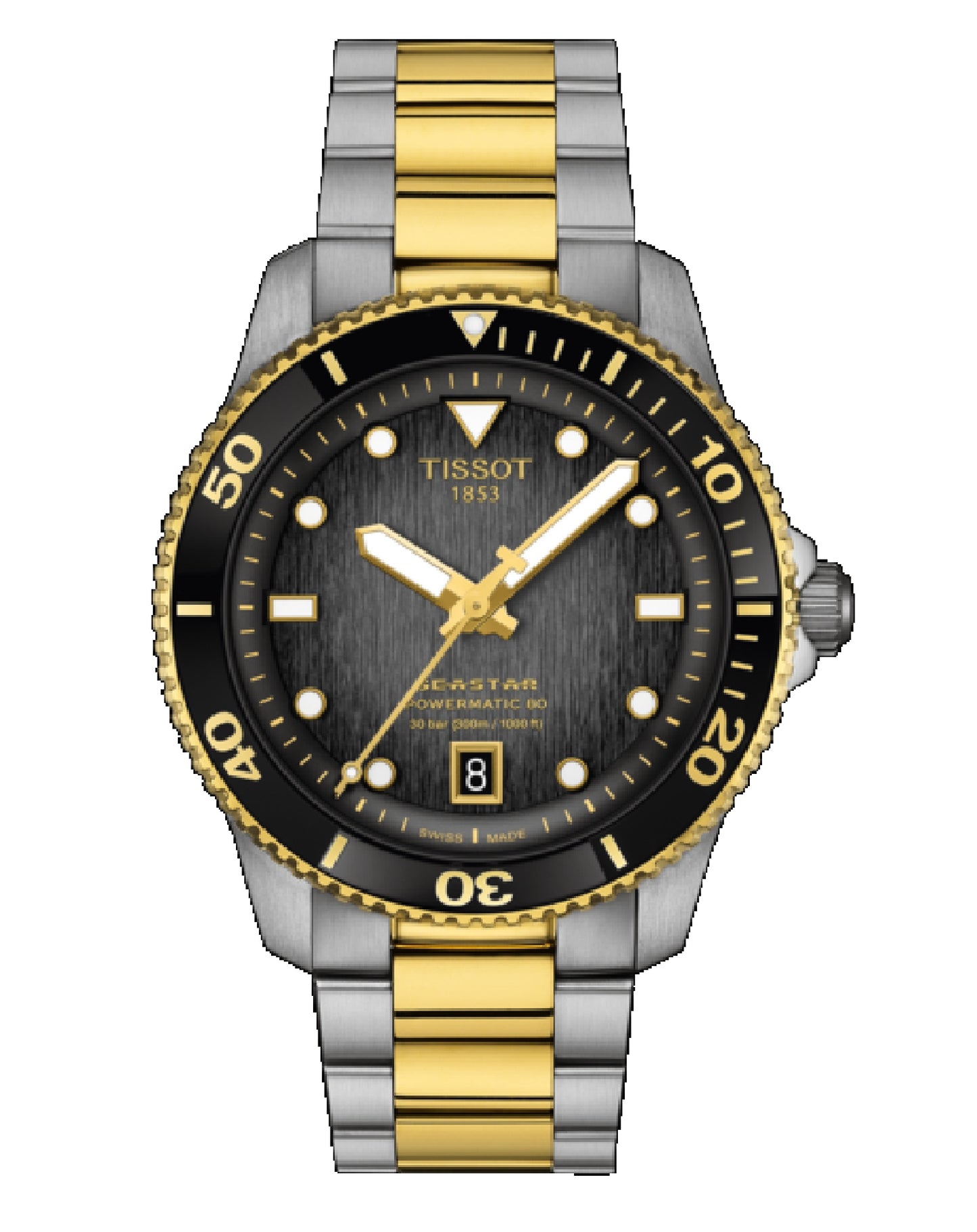Tissot T120.807.22.051.00 Tissot Sea Star 1000 Powermatic 80 H Black Indexes Watch