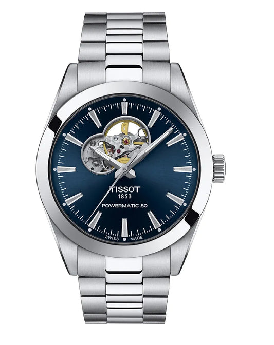 T127.407.11.041.01 Gentleman Powermatic 80H Blue Dial 40mm