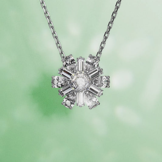 5691484 Swarovski Idyllia Necklace, White Tone