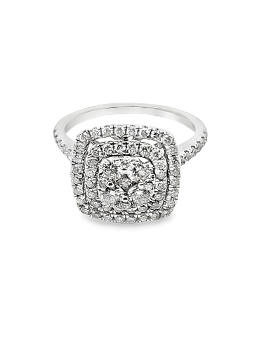 Brilliant Cut Engagement Diamond Ring, 1.11 Ct