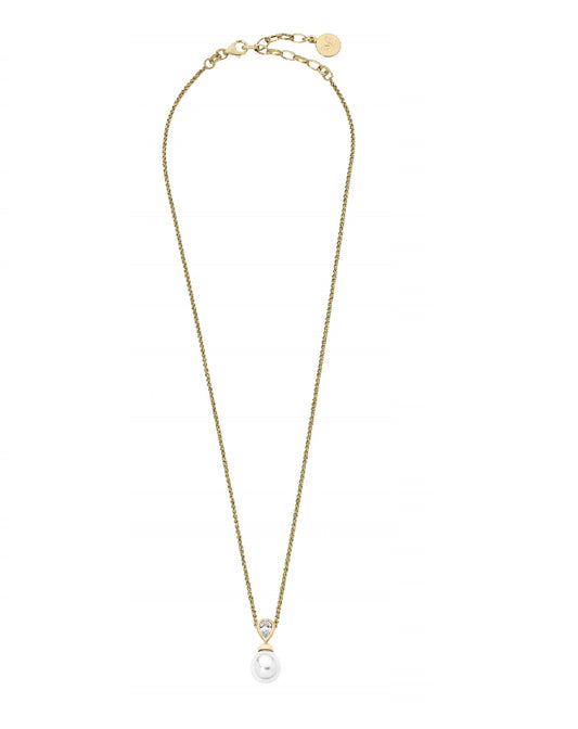 Majorica 12268.01.1.N42.000.1 Majorica Yellow Gold Tone Auva Pearl Necklace Necklaces