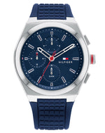 Tommy Hilfiger 1791899 Tommy Hilfiger Multifunction Blue Dial Rubber Strap Connor 44mm Watch