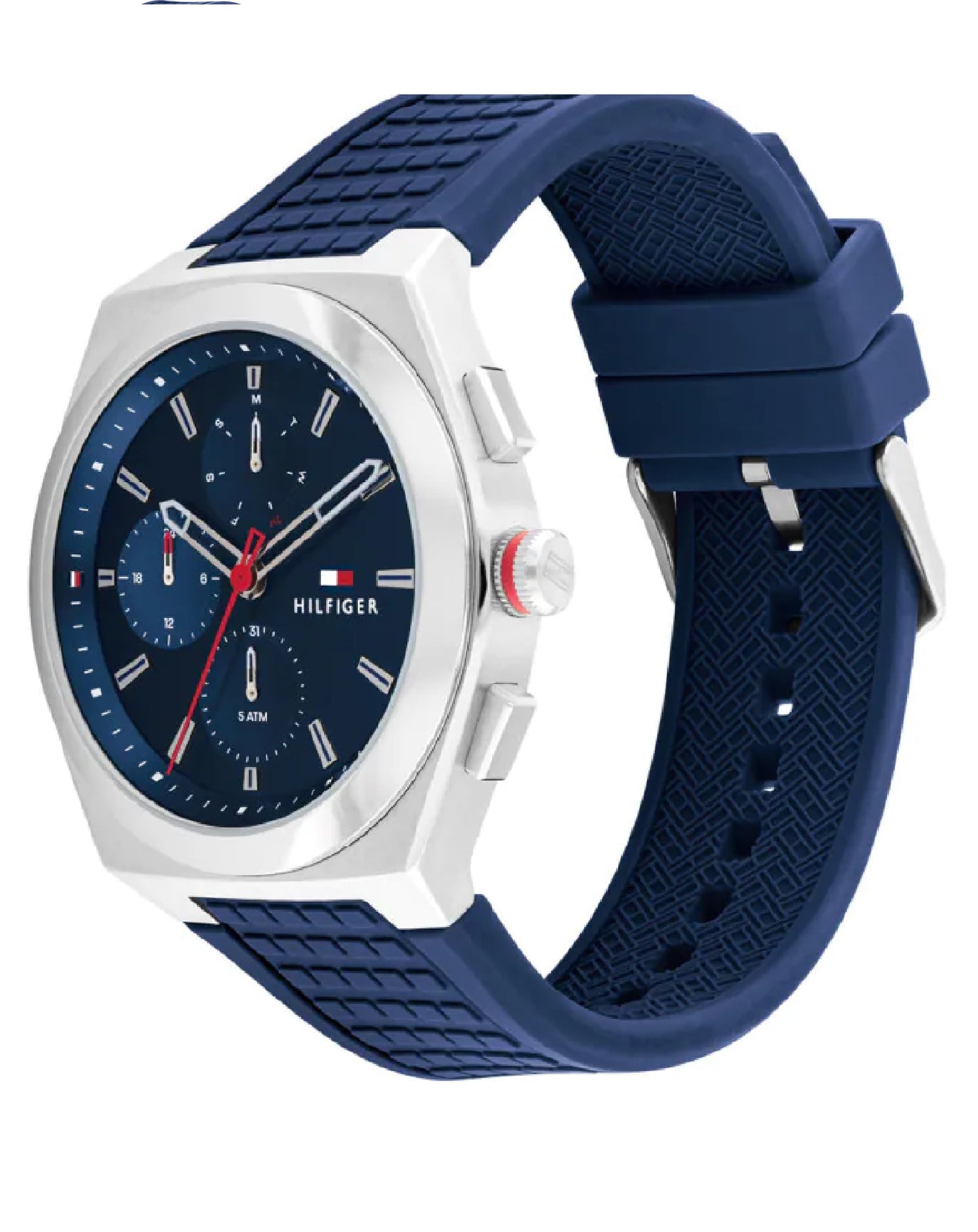 Tommy Hilfiger 1791899 Tommy Hilfiger Multifunction Blue Dial Rubber Strap Connor 44mm Watch