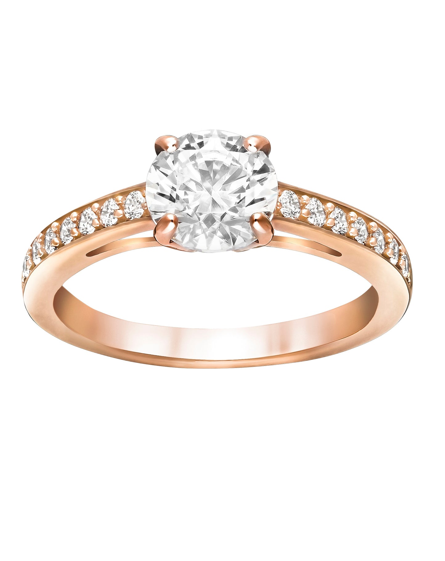 Swarovski Swarovski ATTRACT Rose Gold Tone Ring Rings