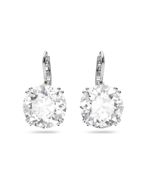 Swarovski 5628351 Swarovski MILLENIA Drop Earrings White Tone Round Earrings