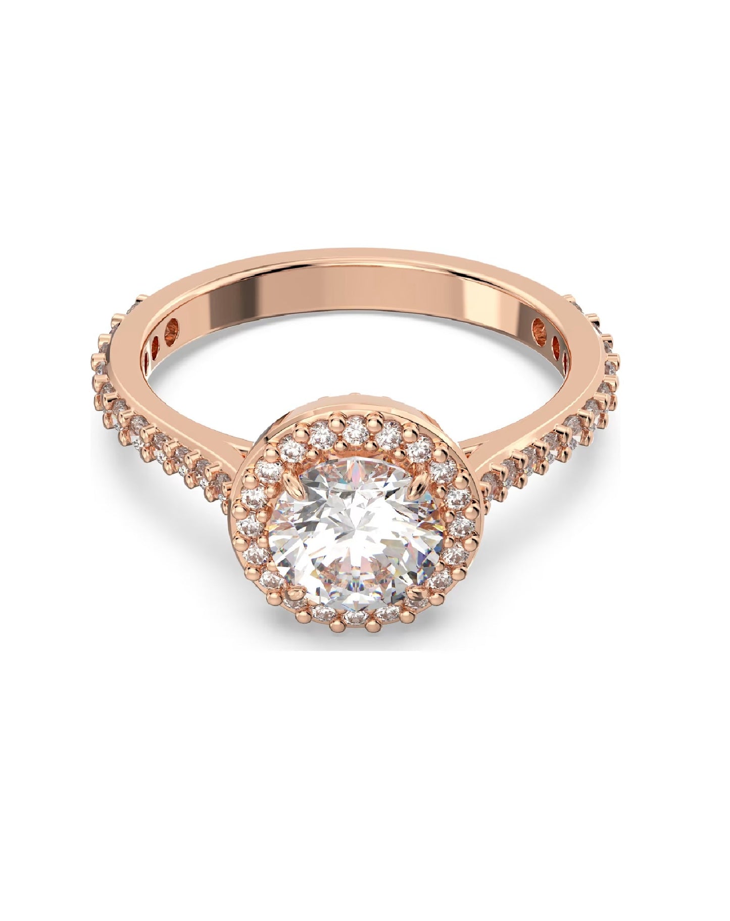 Swarovski 5642642 Swarovski Constella RING, Rose Gold Plated/White Stone, Size 60 Rings