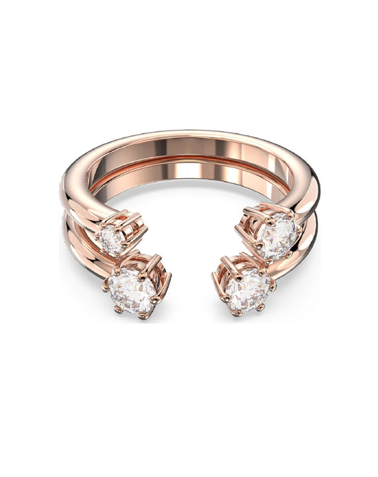 Swarovski 5640971 Swarovski Constella COCKTAIL Ring Set Size 55, Rose Gold Tone Rings