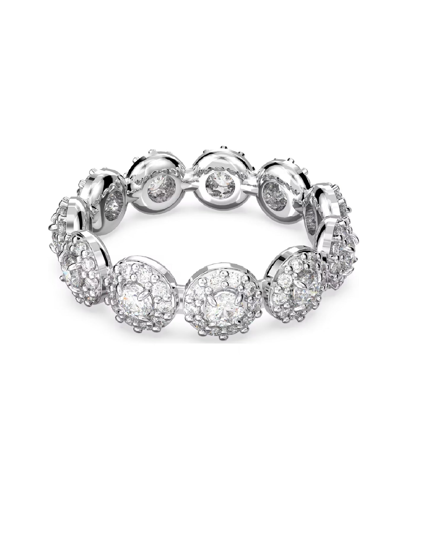 Swarovski 5642608 Swarovski CONSTELLA, White Rhodium Plated, Ring Size 58 Rings