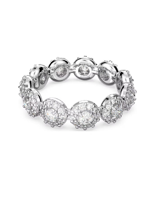 Swarovski 5642607 Swarovski Constella RING Round Cut Size 60, Rhodium Plated Rings