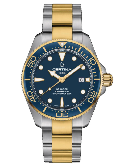 Certina C032.607.22.041.00 Certina DS Action SEA Turtle DIVER BLUE DIAL Watch