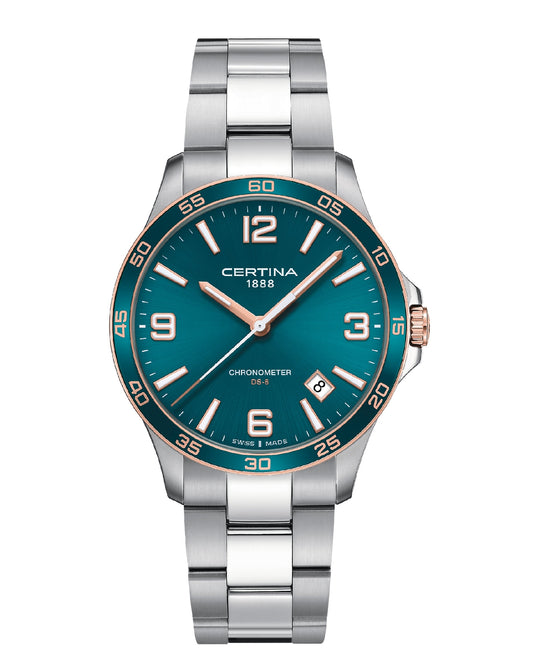 Certina C033.851.21.097.00 CERTINA DS-8 COSC Turquoise DIAL 41,50MM Watch