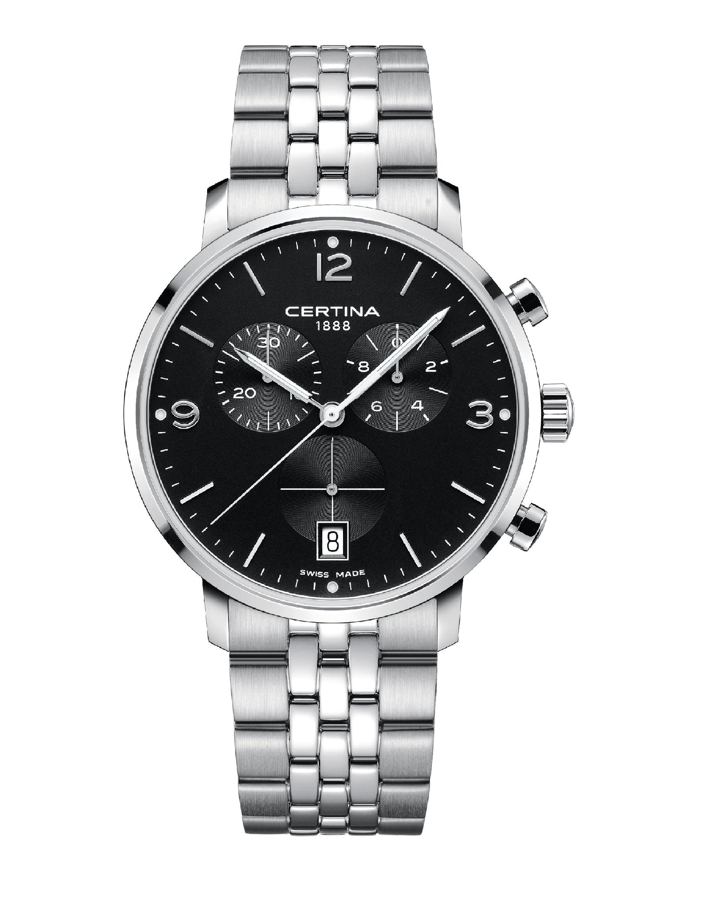 Certina C035.417.11.057.00 Certina BLACK Dial DS CAIMANO Chronograph Watch