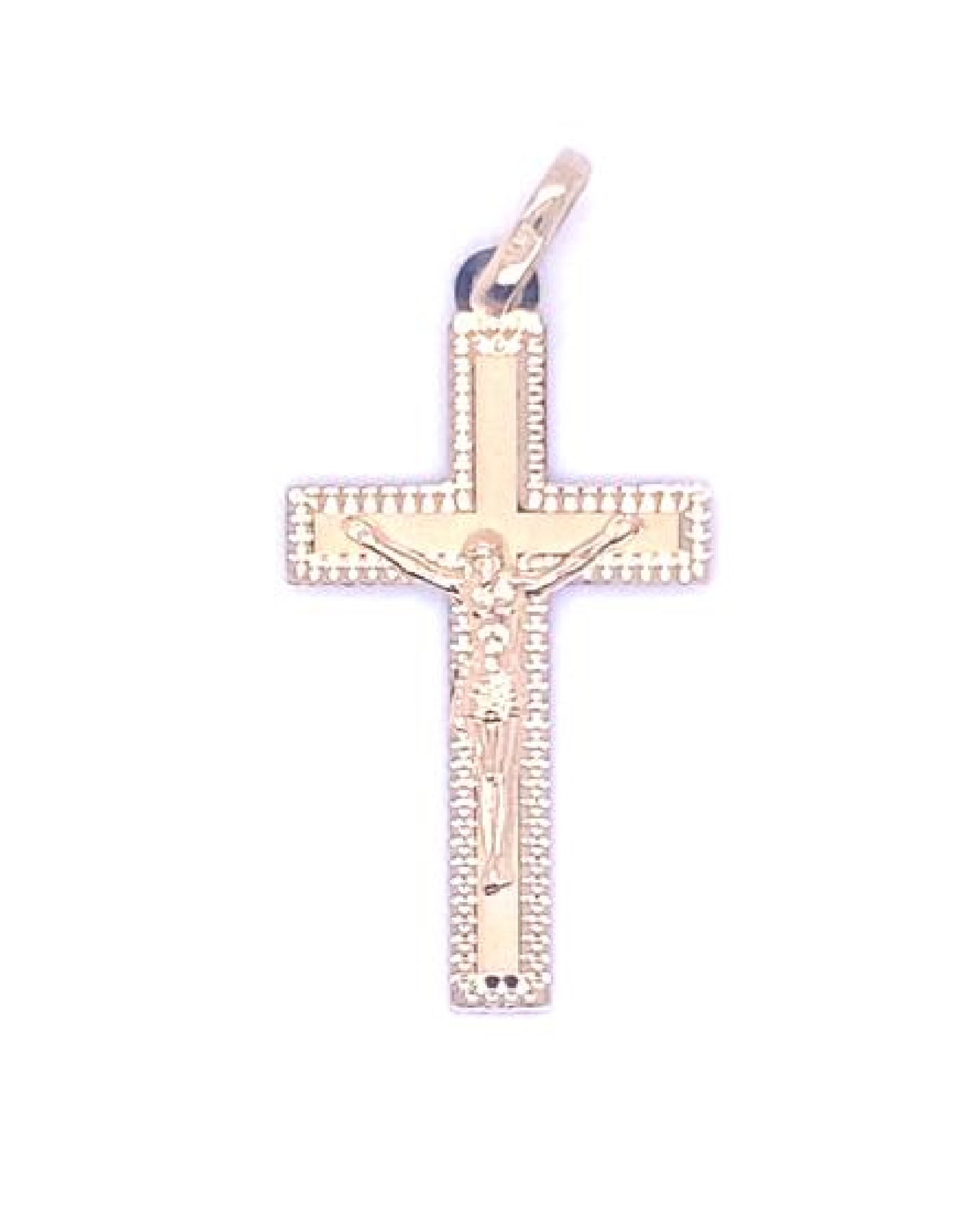 Gold 18 Kt Yellow Gold Cross Pendant Jewelry