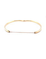 Gold 18 Kt Yellow Gold Bangle Jewelry