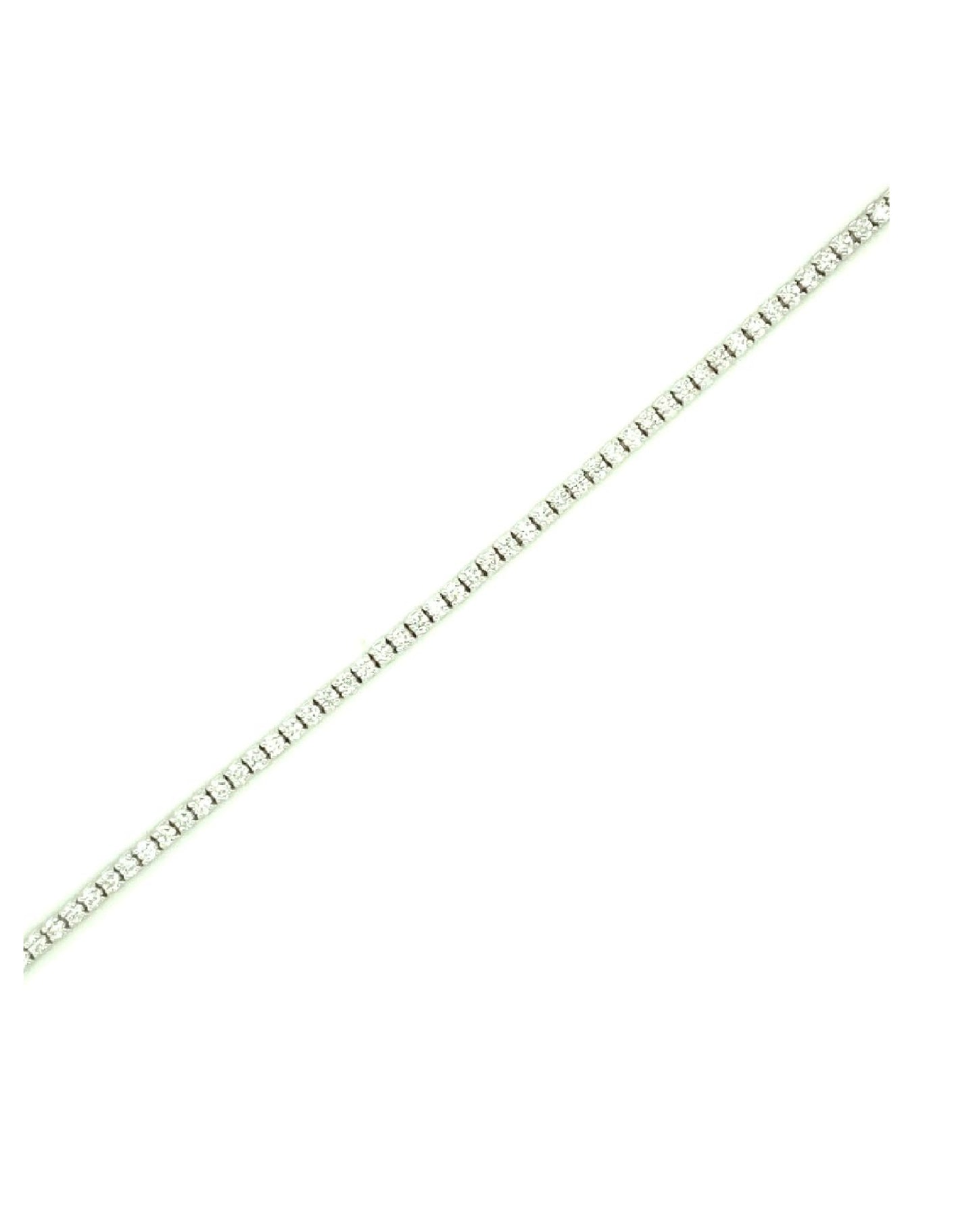 Diamonds 14Kt White Gold Tennis Diamond Bracelet Bracelets