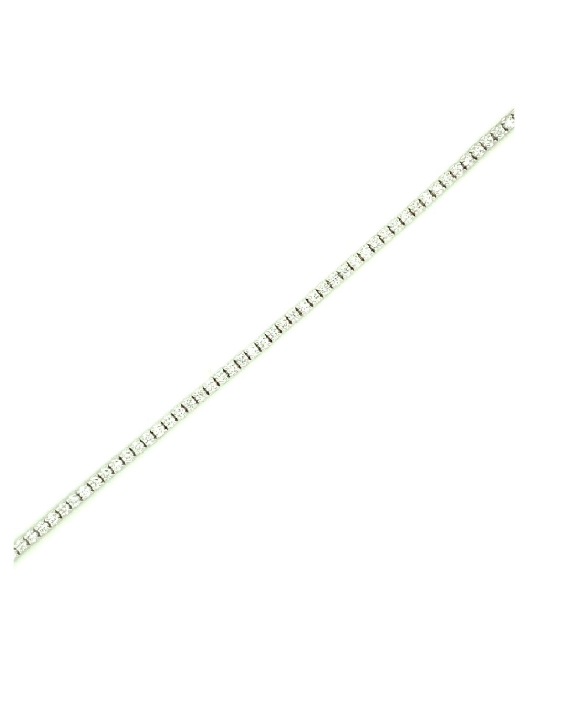 Diamonds 14Kt White Gold Tennis Diamond Bracelet Bracelets