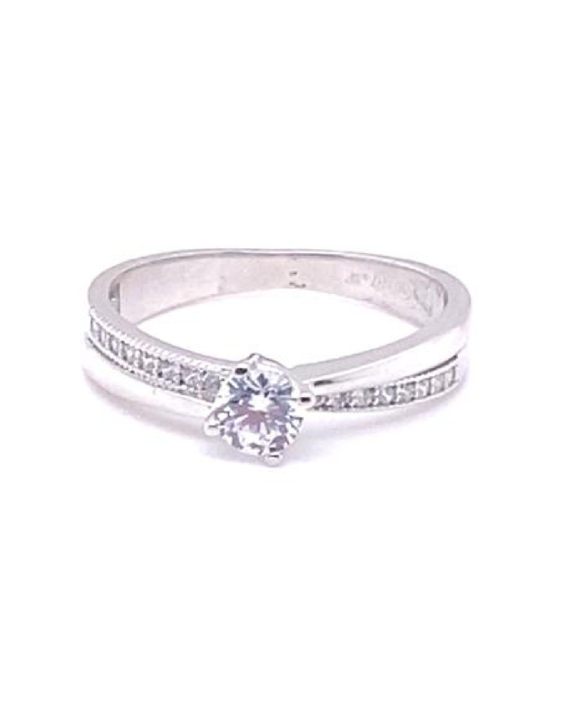 Gold 18 kt White Gold White Sapphires Ring Jewelry
