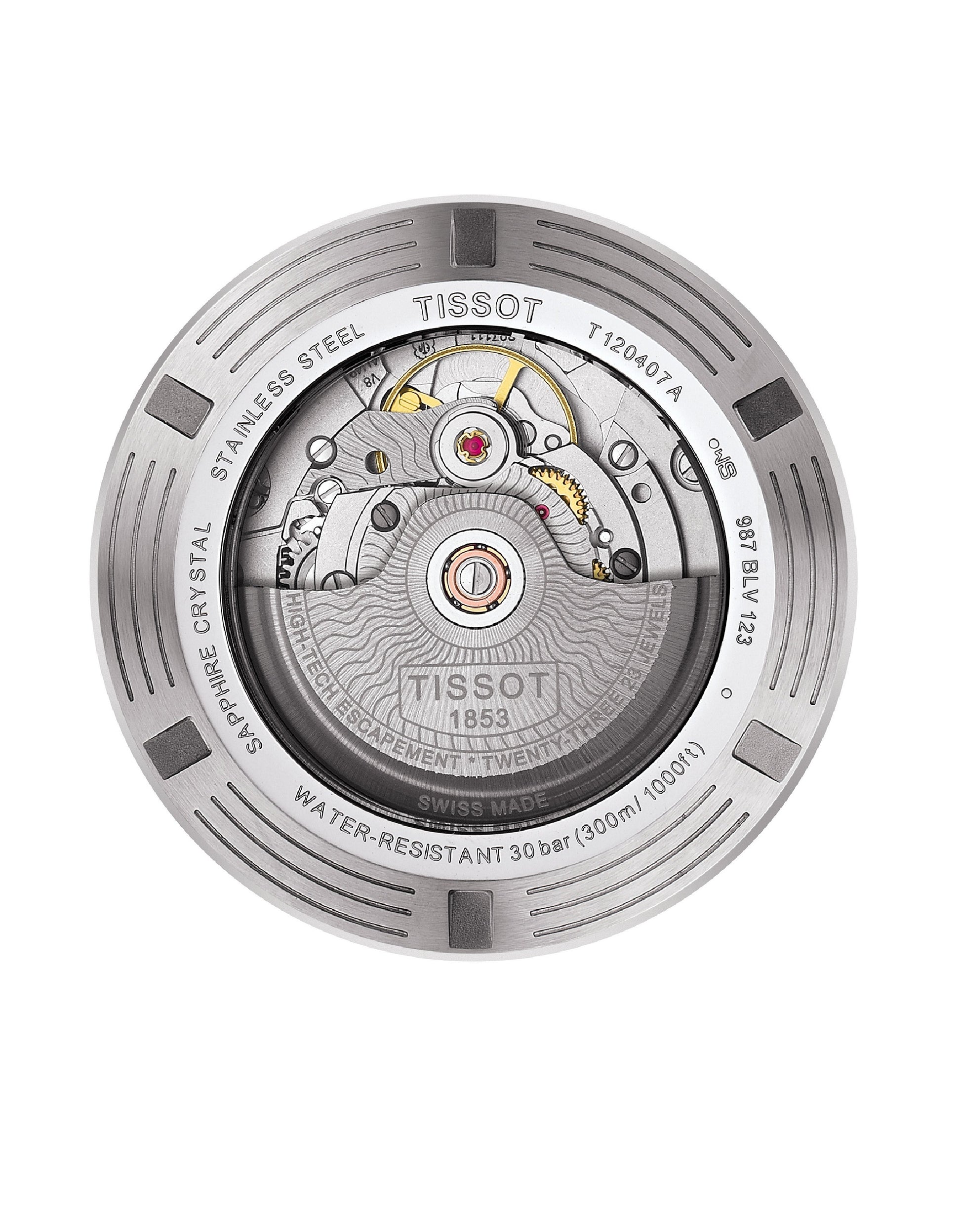 Tissot T120.407.11.051.00 TISSOT Seastar 1000 Powermatic 80 BLACK Indexes Watch