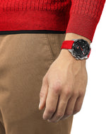 Tissot T121.420.47.051.01 Tissot T-Touch Connect Solar Black Indexes Red Strap Watch