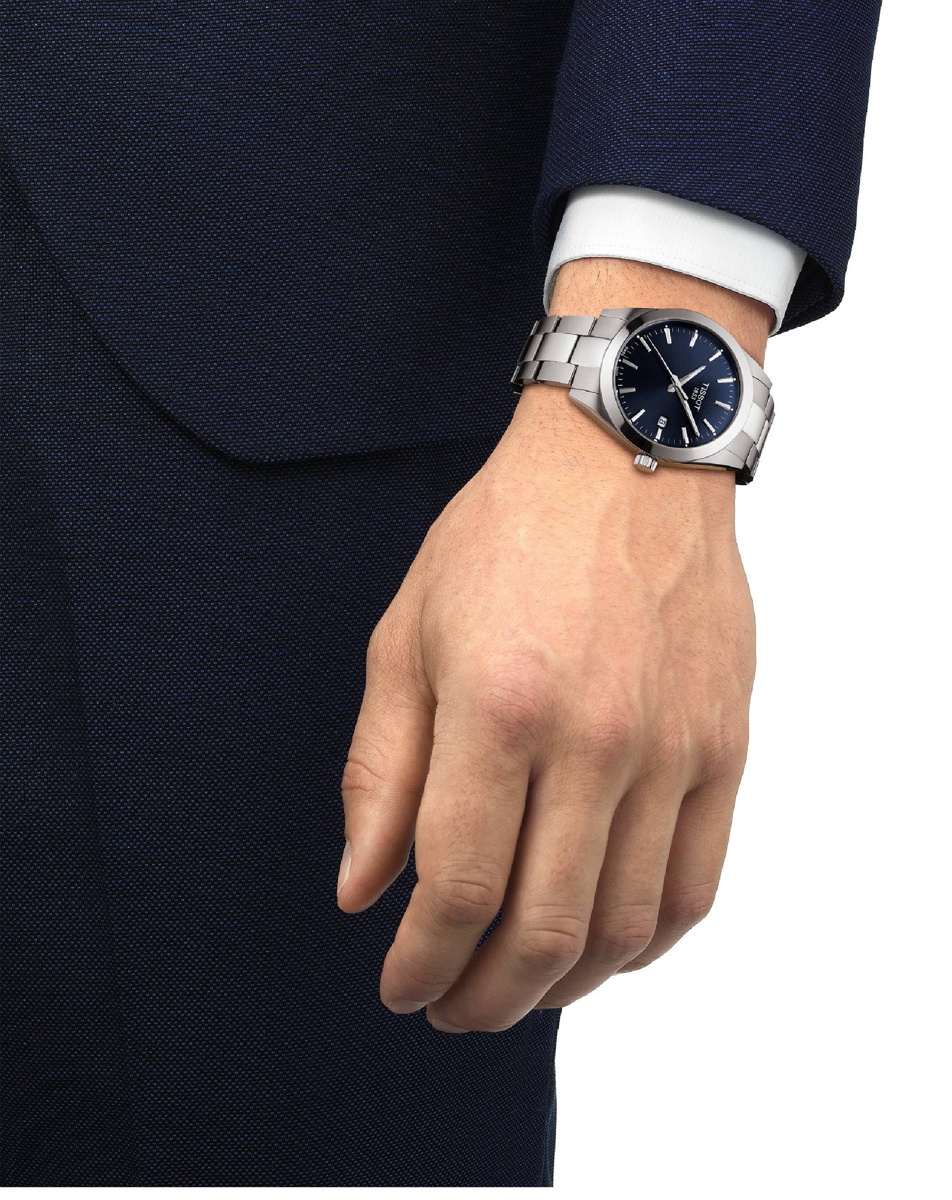 Tissot T127.410.11.041.00 TISSOT GENTLEMAN Blue Dial Quartz Watch