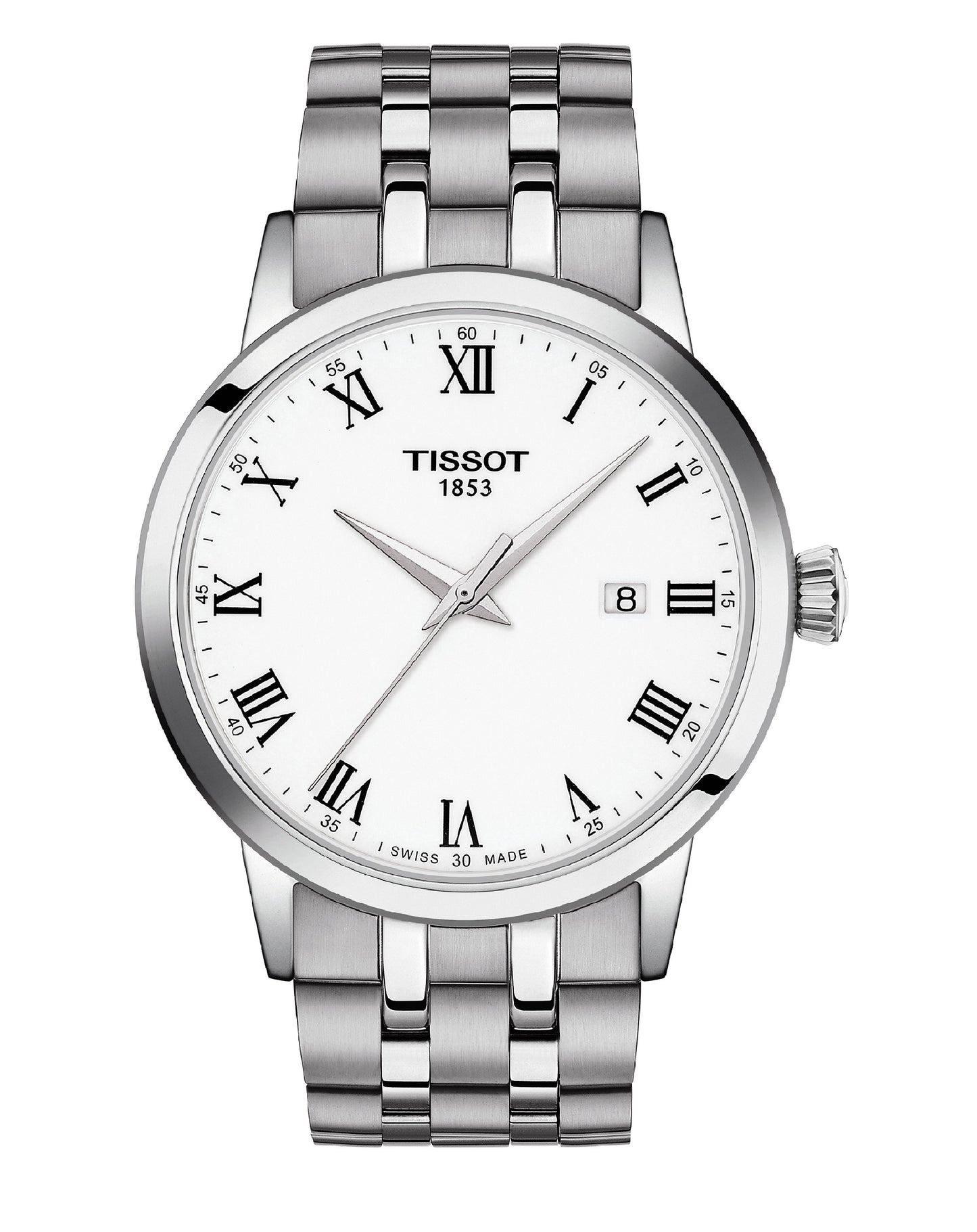 Tissot T129.410.11.013.00 Tissot CLASSIC DREAM Gent White Dial Watch