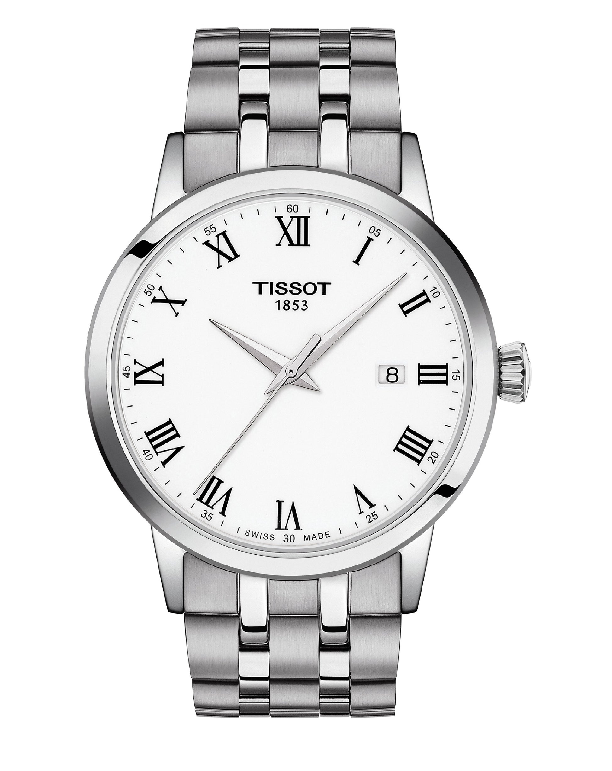 Tissot T129.410.11.013.00 Tissot CLASSIC DREAM Gent White Dial Watch