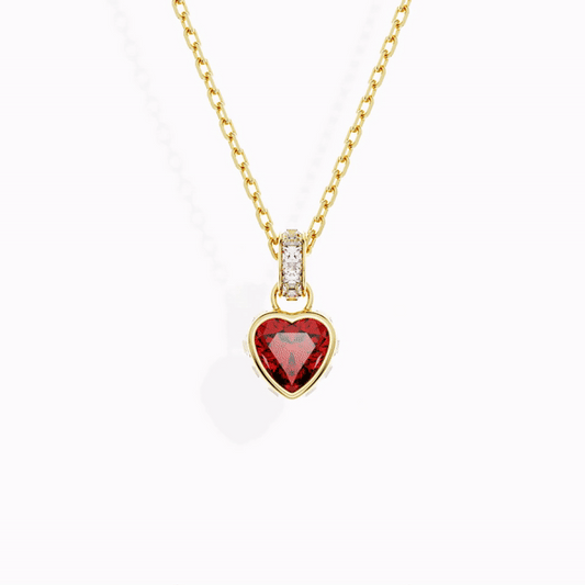Swarovski 5648750 Swarovski Stilla NECKLACE, Red Stone, Yellow Gold Plated Necklaces