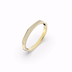 Swarovski 5639198 Swarovski DEXTERA Bangle, Yellow GOLD Tone, Octagon Shape Pavé Jewelry