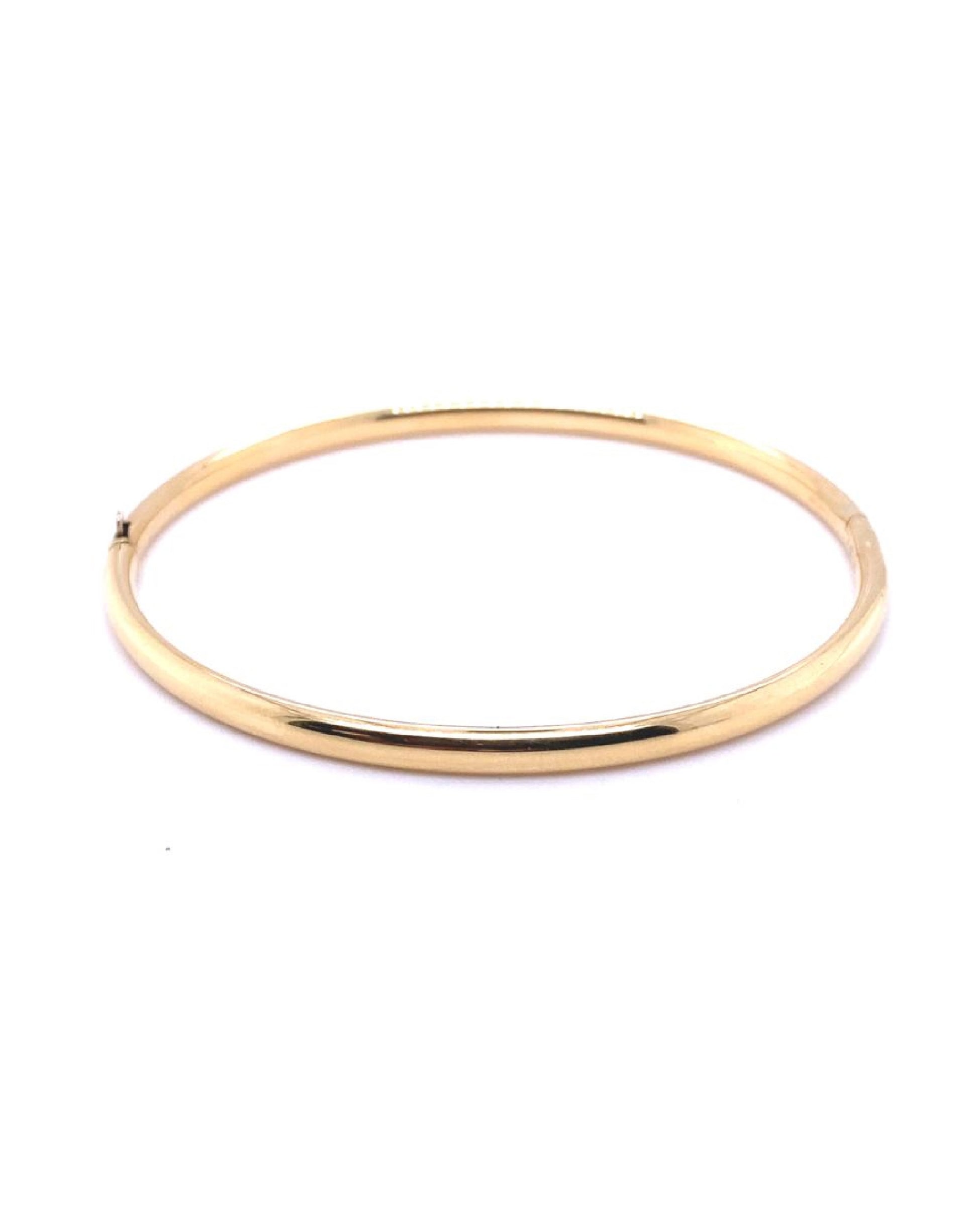 Gold 18 Kt Yellow Gold Bangle Jewelry