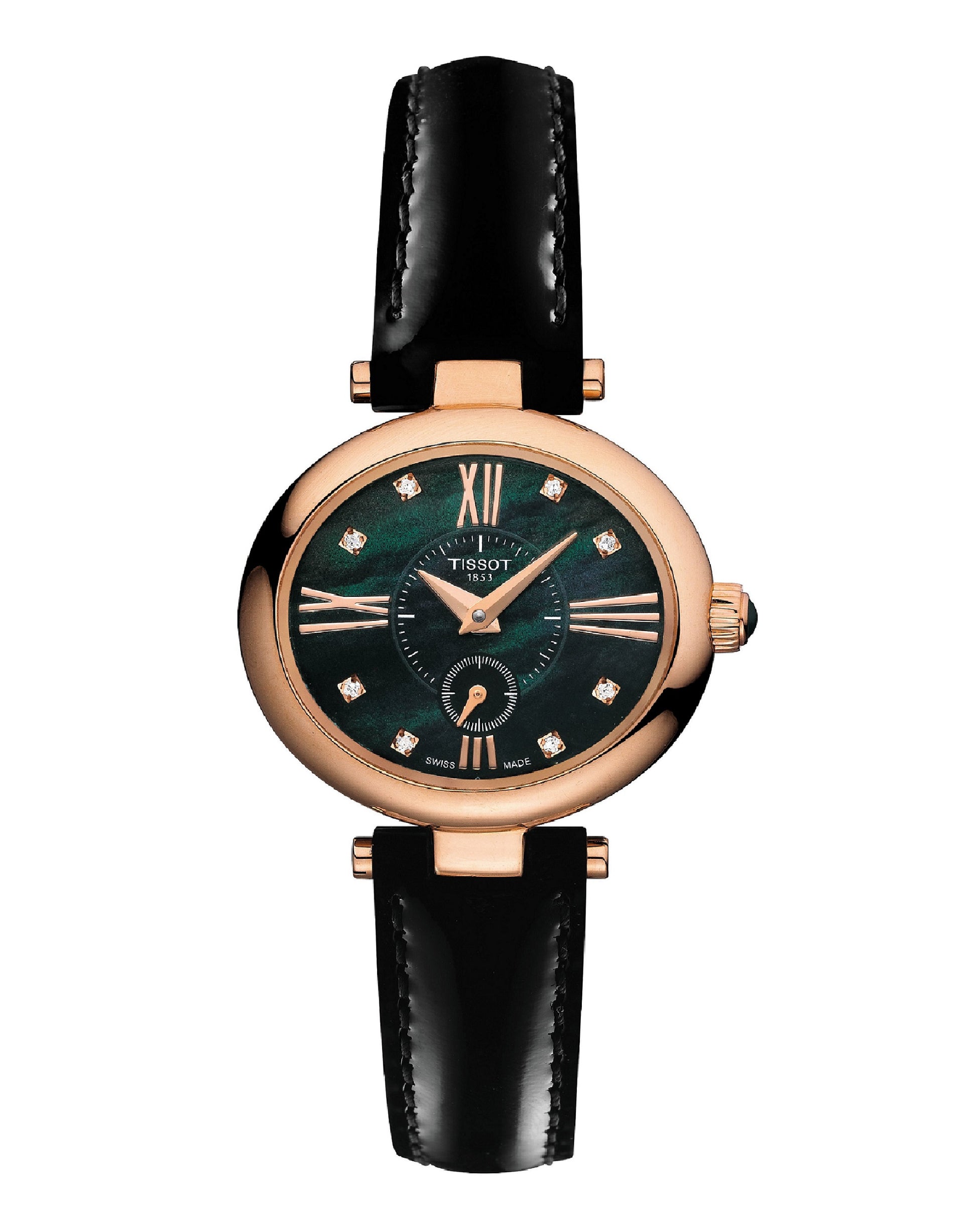 Tissot T917.310.76.126.00 T-Gold Glamorous 18Kt Leather Strap With Diamonds Watch